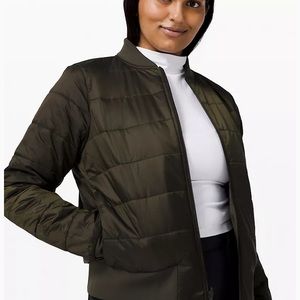 Lululemon non stop bomber jacket. Sz 4.